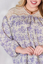 Load image into Gallery viewer, Hailey &amp; Co Full Size Lace Detail Printed Blouse