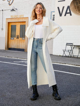 Load image into Gallery viewer, Full Size Collared Open Front Duster Cardigan
