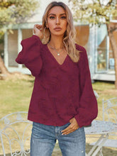 Load image into Gallery viewer, V-Neck Long Sleeve Blouse