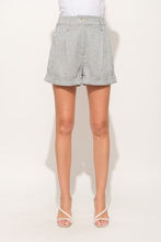 Load image into Gallery viewer, And The Why Pin Striped High Waist Rolled Shorts