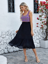 Load image into Gallery viewer, Openwork Wide Strap Midi Dress