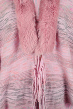 Load image into Gallery viewer, Open Front Fringe Hem Poncho