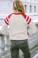 Load image into Gallery viewer, Contrast Round Neck Long Sleeve Sweatshirt