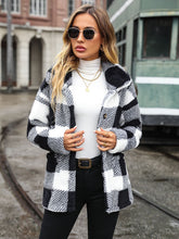 Load image into Gallery viewer, Plaid Collared Neck Button Down Jacket