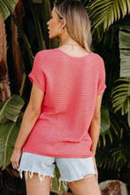 Load image into Gallery viewer, Boat Neck Short Sleeve Sweater