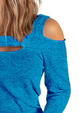 Load image into Gallery viewer, Full Size Cutout Cold Shoulder Blouse