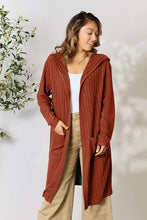 Load image into Gallery viewer, DOORBUSTER DEAL: Bae Full Size Hooded Sweater Cardigan Cardigan