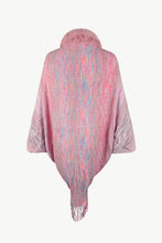 Load image into Gallery viewer, Open Front Fringe Hem Poncho
