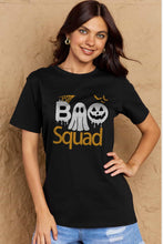 Load image into Gallery viewer, Simply Love Full Size BOO SQUAD Graphic Cotton T-Shirt