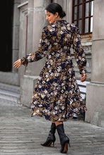 Load image into Gallery viewer, Floral Flounce Sleeve Tiered Dress