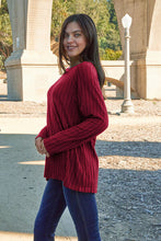 Load image into Gallery viewer, DOORBUSTER DEAL: Basic Bae Full Size Ribbed Round Neck Long Sleeve Knit Top