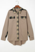 Load image into Gallery viewer, Plaid Button Down Collared Jacket