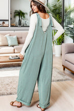Load image into Gallery viewer, Ribbed V-Neck Wide Leg Jumpsuit with Pockets