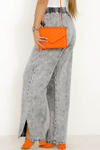 Load image into Gallery viewer, Slit Drawstring Jeans with Pockets