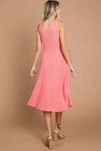 Load image into Gallery viewer, Culture Code Texture Square Neck Tank Dress with Pockets