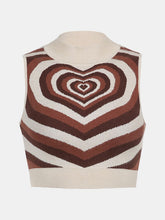 Load image into Gallery viewer, Heart Mock Neck Sweater Vest