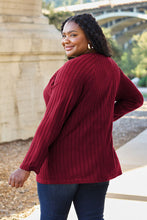 Load image into Gallery viewer, DOORBUSTER DEAL: Basic Bae Full Size Ribbed Round Neck Long Sleeve Knit Top