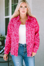 Load image into Gallery viewer, Leopard Raw Hem Jacket