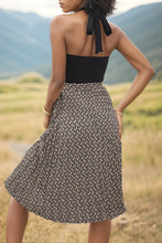 Load image into Gallery viewer, Crisscross Printed Halter Neck Dress