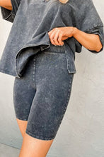 Load image into Gallery viewer, V-Neck Dropped Shoulder Top and Shorts Set