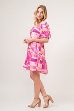 Load image into Gallery viewer, And The Why Color Block Puff Sleeve Dress