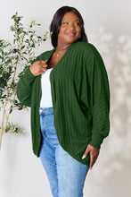 Load image into Gallery viewer, DOORBUSTER DEAL: Basic Bae Full Size Ribbed Cocoon Cardigan