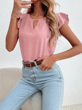 Load image into Gallery viewer, Swiss Dot Cap Sleeve Blouse