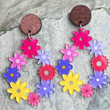 Load image into Gallery viewer, Floral Teardrop Earrings