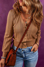 Load image into Gallery viewer, Button Up V-Neck Long Sleeve Cardigan