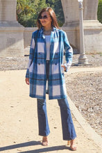Load image into Gallery viewer, Double Take Full Size Plaid Button Up Lapel Collar Coat