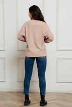 Load image into Gallery viewer, Sequin Animal Print Round Neck Sweatshirt