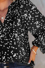 Load image into Gallery viewer, Plus Size Notched Neck Smocked Blouse