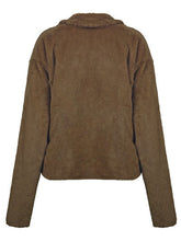 Load image into Gallery viewer, Plush Open Front Dropped Shoulder Jacket
