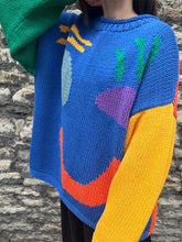 Load image into Gallery viewer, Contrast Drop Shoulder Long Sleeve Sweater