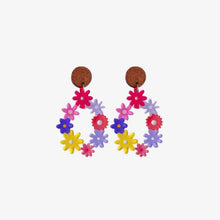 Load image into Gallery viewer, Floral Teardrop Earrings