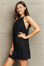Load image into Gallery viewer, Spliced Lace Round Neck Sleeveless Dress