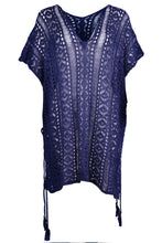 Load image into Gallery viewer, Cutout V-Neck Cover-Up with Tassel