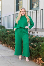 Load image into Gallery viewer, DOORBUSTER DEAL: Take Full Size Textured Long Sleeve Top and Drawstring Pants Set