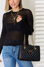 Load image into Gallery viewer, David Jones Quilted PU Leather Handbag