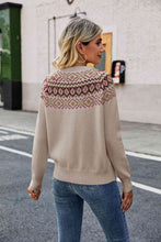 Load image into Gallery viewer, Round Neck Raglan Sleeve Sweater