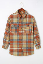 Load image into Gallery viewer, Plaid Dropped Shoulder Shirt Jacket