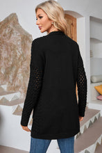 Load image into Gallery viewer, Open Front Dropped Shoulder Cardigan with Pockets