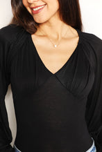 Load image into Gallery viewer, Culture Code Full Size V- Neck Bodysuit