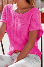 Load image into Gallery viewer, Boat Neck Short Sleeve Sweater
