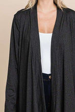 Load image into Gallery viewer, Culture Code Open Front Longline Cover Up with Pockets
