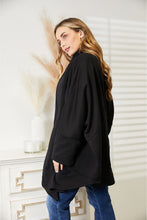 Load image into Gallery viewer, HEYSON Full Size Open Front Cardigan with Scarf Design