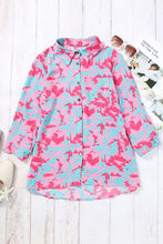 Load image into Gallery viewer, Printed Button Up Long Sleeve Shirt