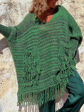 Load image into Gallery viewer, Fringe Detail Long Sleeve Sweater with Pockets