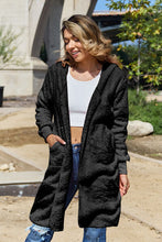 Load image into Gallery viewer, DOORBUSTER DEAL: Double Take Full Size Hooded Teddy Bear Jacket with Thumbholes